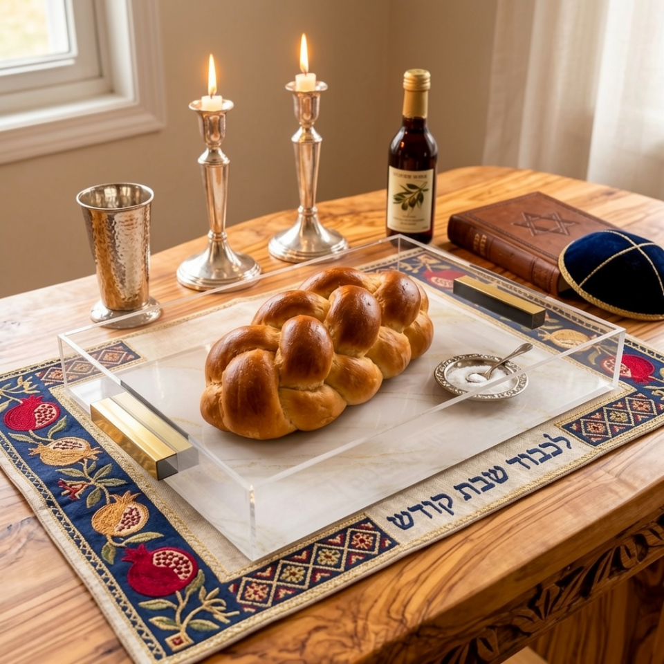 A New Standard for Your Shabbat Table: The Makor Challah Tray
