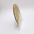 Modern Acrylic Bencher Set with  Golden prayer Prayer Plaque – Elegant Birkat Hamazon Cards with Lucite Stand – Sophisticated Judaica for Shabbat Table & Home