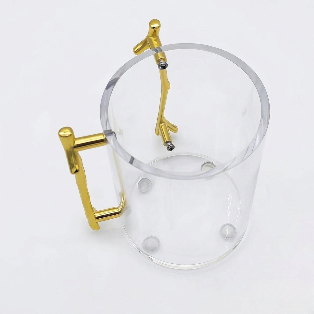 Modern Acrylic Hand Washing Cup – Minimalist Netilat Yadayim Cup for Shabbat & Home – Clear Lucite Ritual Washing Cup, Durable & Shatter-Resistant