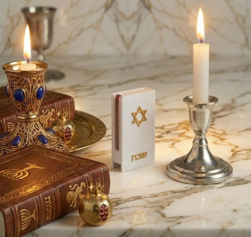 Modern Lucite Matchbox Holder for Shabbat & Hanukkah – Premium Acrylic Judaica Gift Box