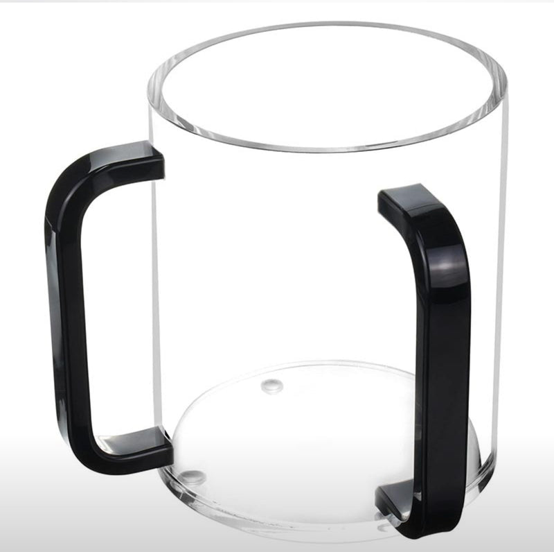 Lucite Acrylic Judaica Hand Washing Cup with Dual Handles for Embracing Jewish Rituals with Elegance