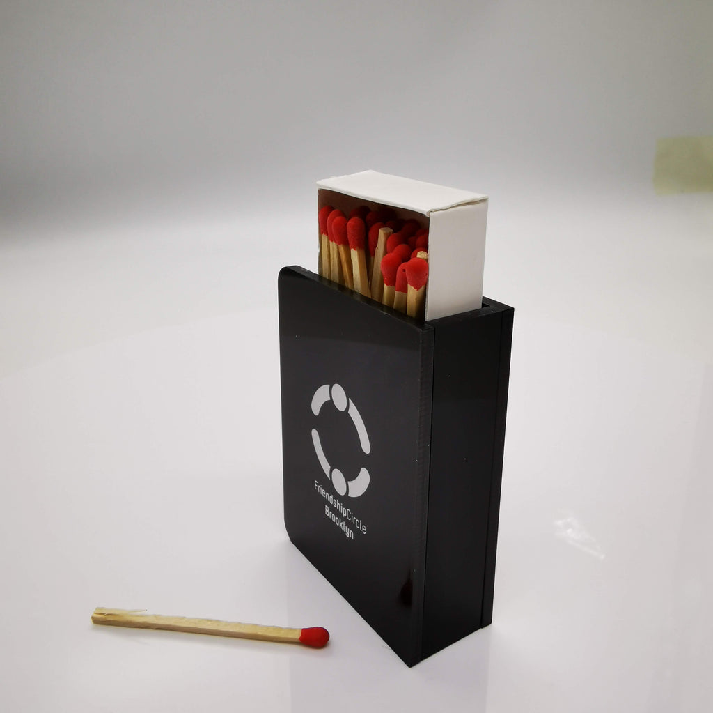 Modern Lucite Matchbox Holder for Shabbat & Hanukkah – Premium Acrylic Judaica Gift Box