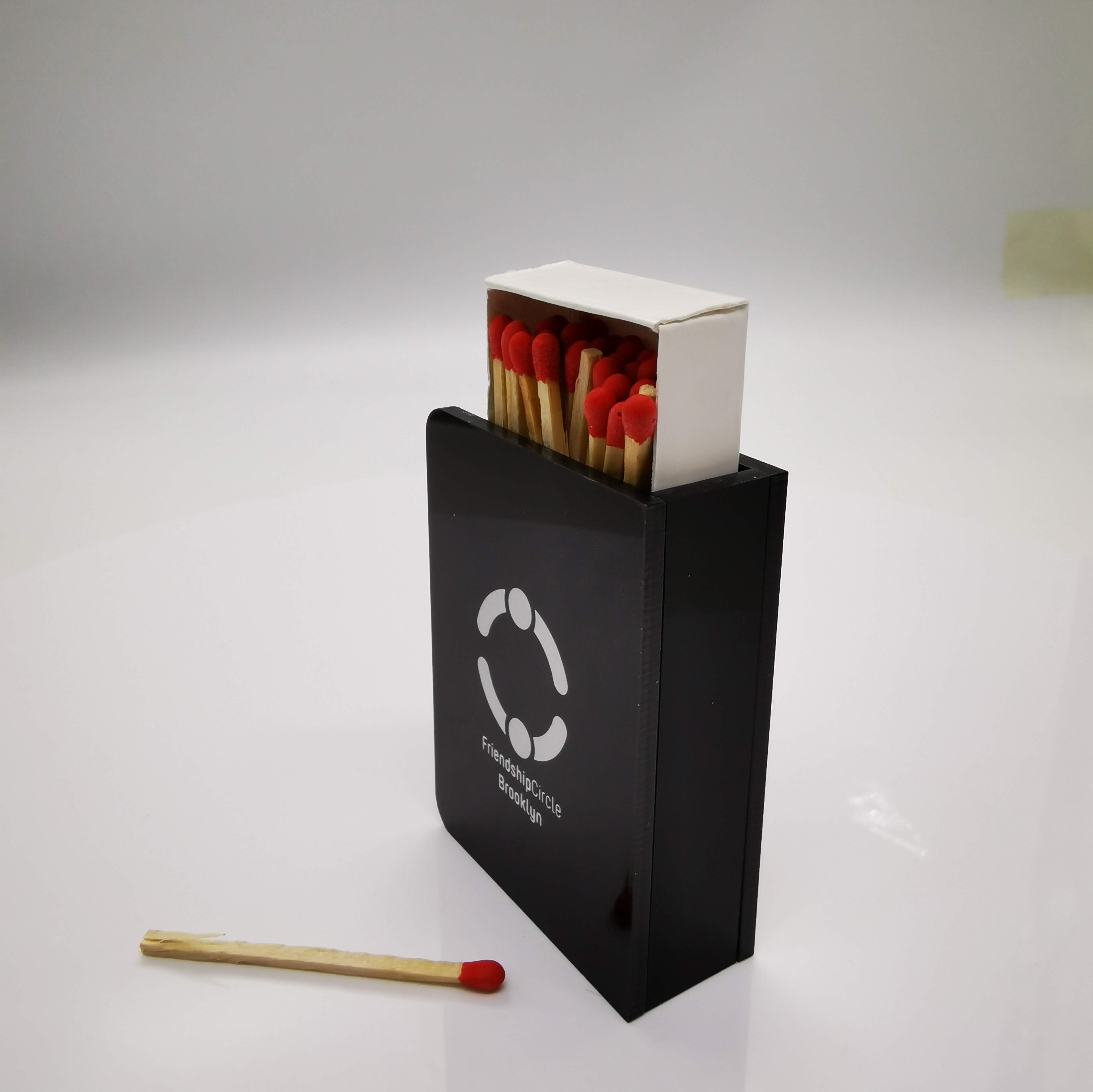 Modern Lucite Matchbox Holder for Shabbat & Hanukkah – Premium Acrylic Judaica Gift Box