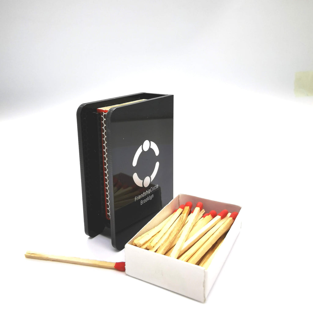 Modern Lucite Matchbox Holder for Shabbat & Hanukkah – Premium Acrylic Judaica Gift Box