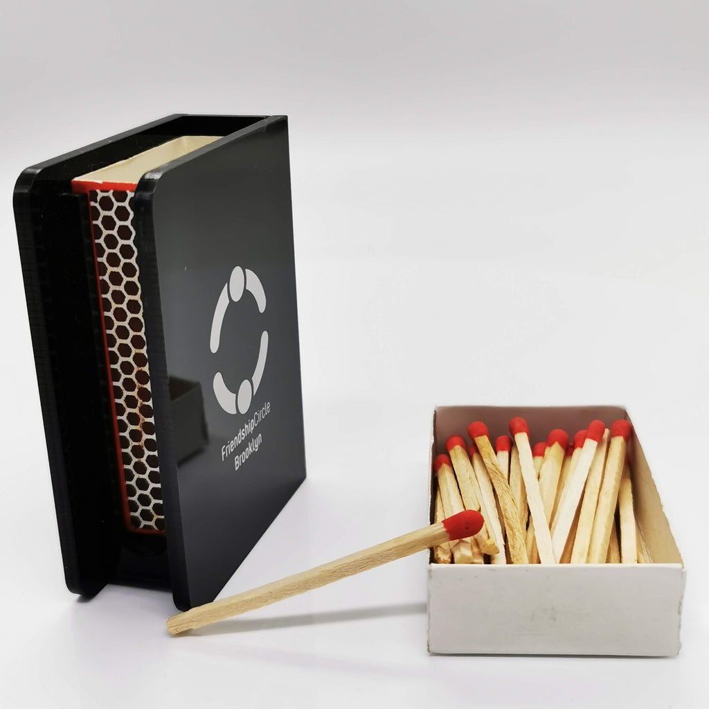 Modern Lucite Matchbox Holder for Shabbat & Hanukkah – Premium Acrylic Judaica Gift Box