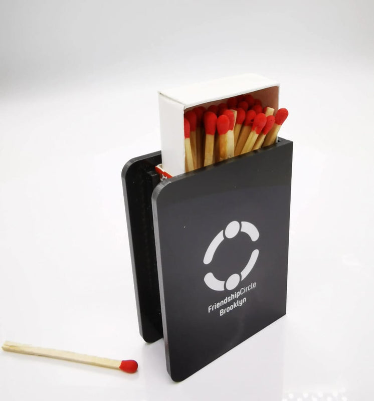 Modern Lucite Matchbox Holder for Shabbat & Hanukkah – Premium Acrylic Judaica Gift Box