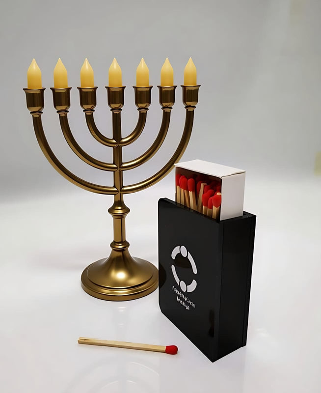 Modern Lucite Matchbox Holder for Shabbat & Hanukkah – Premium Acrylic Judaica Gift Box