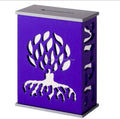 Modern Acrylic Tzedakah Box – Tree of Life Charity Coin Box | Contemporary Judaica Gift