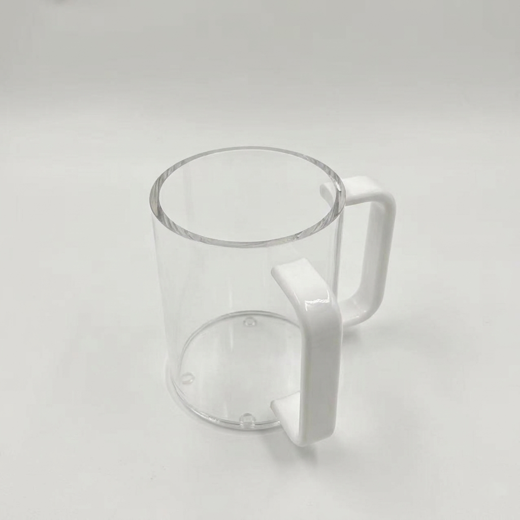 Modern Acrylic Netilat Yadayim Cup – Clear Lucite Hand Washing Cup for Shabbat & Holidays – Durable, Shatter-Resistant Minimalist Judaica