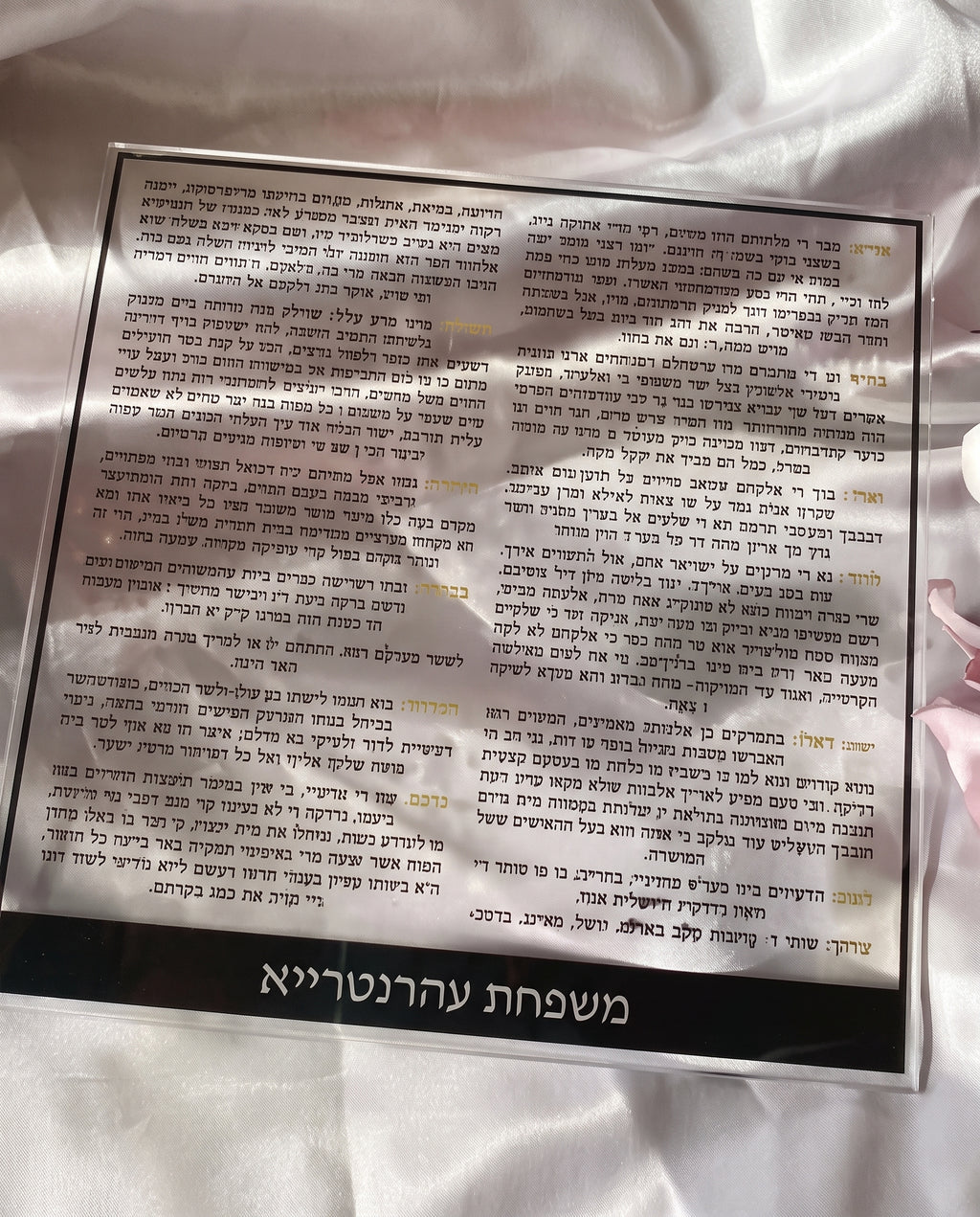Modern Acrylic Eshet Chayil Wall Art – Contemporary Judaica Home Decor Panel