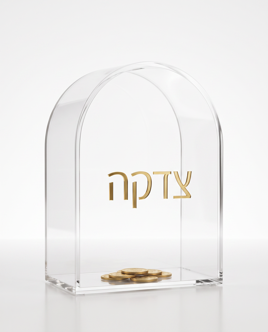 Premium Clear Acrylic Communal Charity Donation Box Large Capacity Tzedakah Box