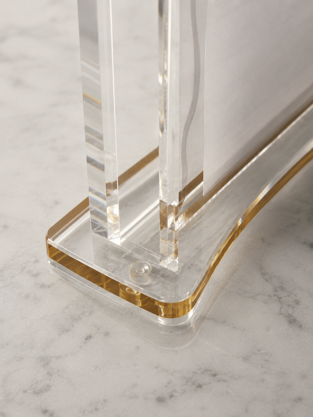 Premium Clear Acrylic Birkat Hamazon Stand  Clear Lucite Shabbat Prayer Card brusher Holder-Spill-Proof Grace After Meals Table Display
