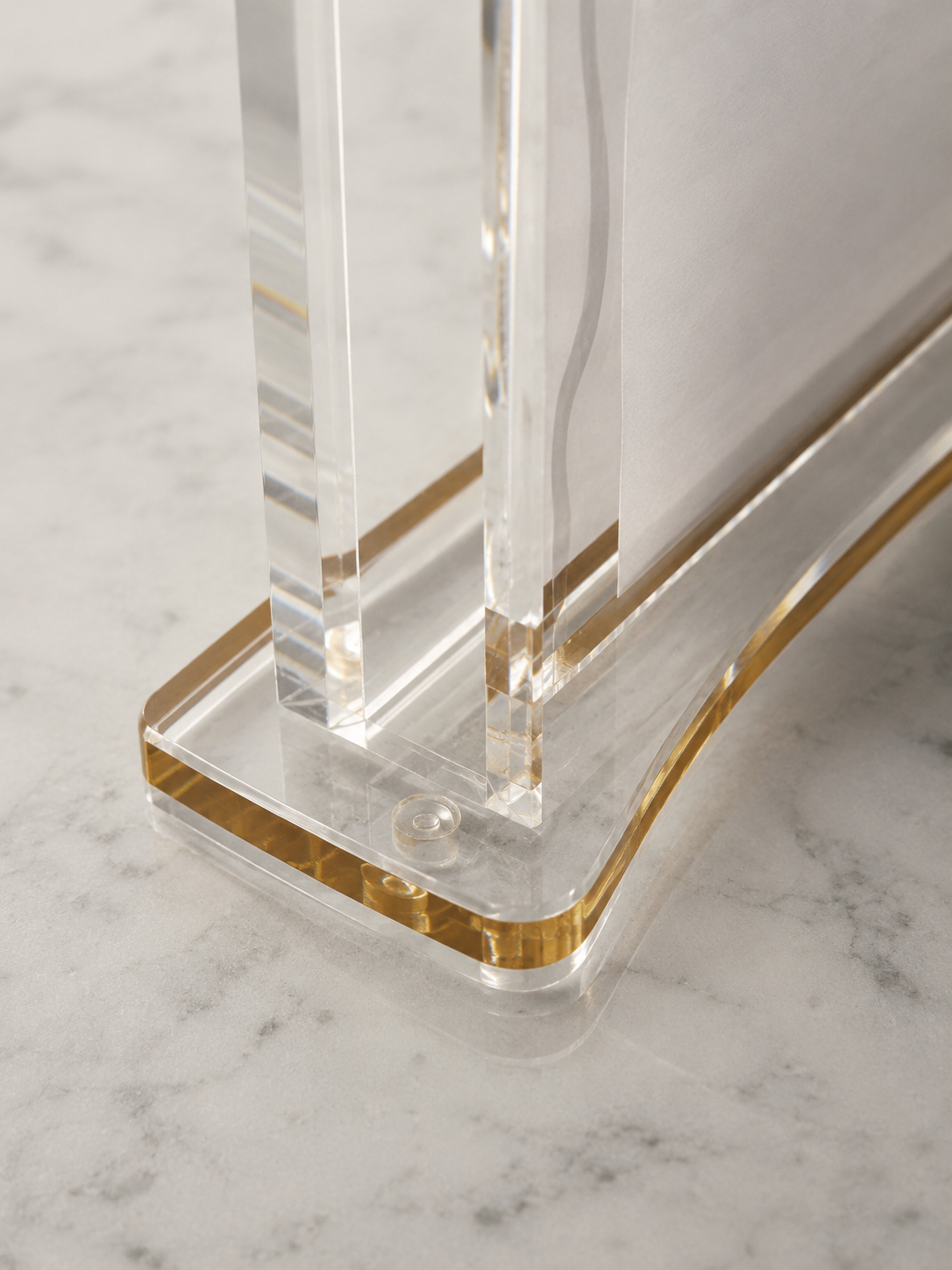 Premium Clear Acrylic Birkat Hamazon Stand  Clear Lucite Shabbat Prayer Card brusher Holder-Spill-Proof Grace After Meals Table Display