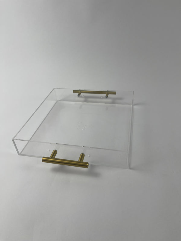 Luxury Acrylic Challah Tray  – Modern Marbled Judaica Serving Board for Shabbat & Yom Tov